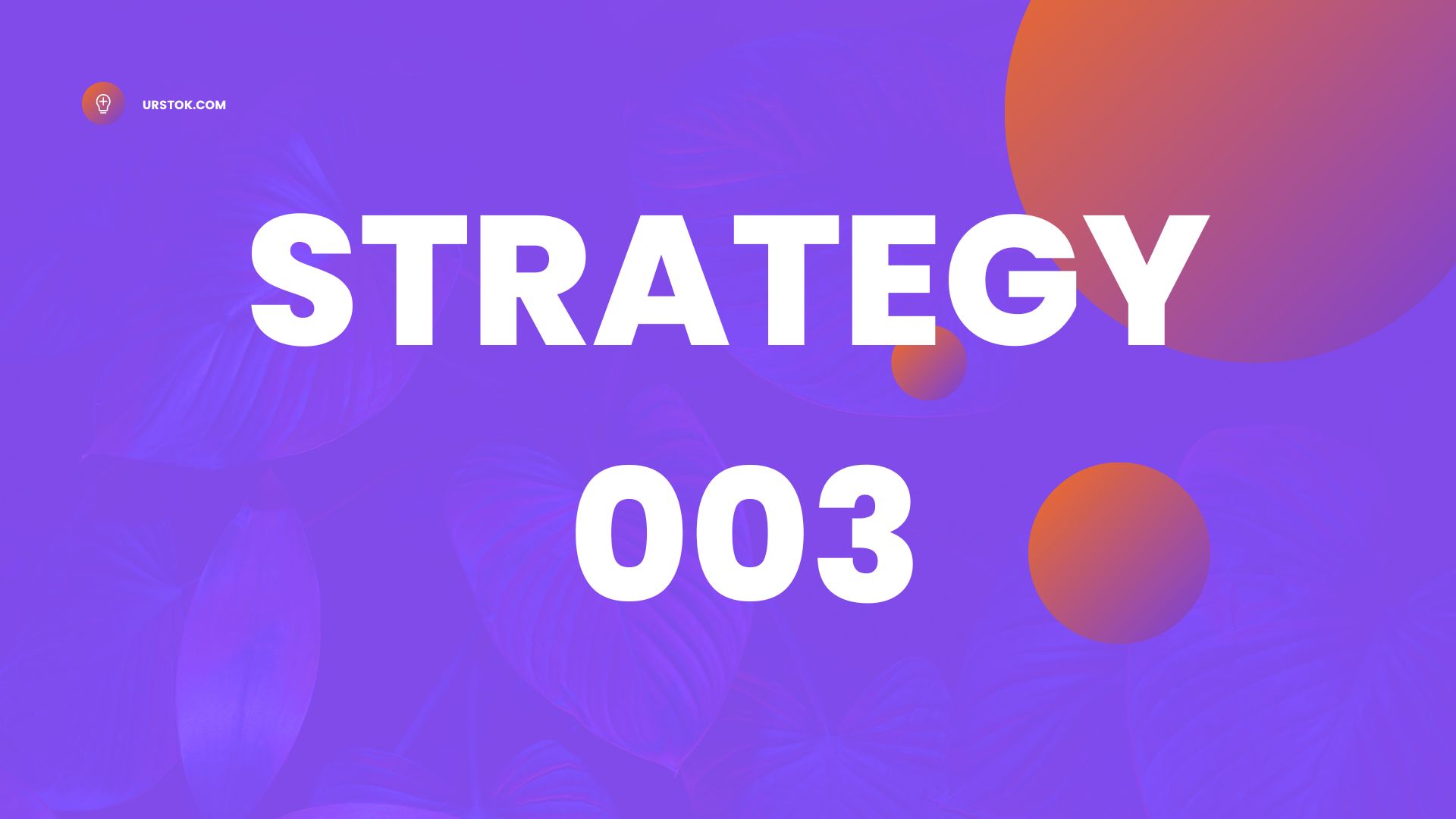 STRATEGY 003 - TAMIL